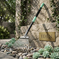   narrow leaf rake for flower beds